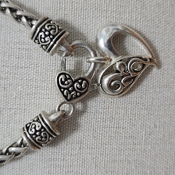 STAINLESS STEEL HEART PENDANT NECKLACE - Picture 2 of 4